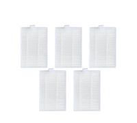 Accesorios compatibles con ABIR X5 X6 X8 Genio Navi N600 Piezas de aspiradora robótica Reemplazo de Cepillo Lateral Principal Juego de trapeadores con Filtro Hepa(5 Hepa Filter)