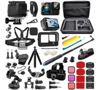 Accesorios compatibles con GoPro Hero 13, Bolsa de Transporte Negra, Carcasa Impermeable, trípode.