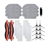 Accesorios Compatibles con Karcher RCV 3 Robot Aspirador Repuestos Rodillo Cepillo Lateral Filtro Hepa Mopa Paño Herramienta Cepillos Reemplazo(Set11)