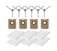 Accesorios compatibles con Las aspiradoras Robot Eufy Clean L50/L50 SES, L60/L60 SES, L60 Hybrid y G50/G50 Hybrid. Cepillo Lateral Principal y Bolsa for el Polvo.(Set-10)