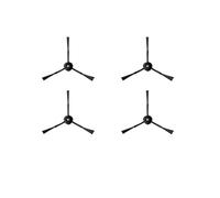 Accesorios compatibles con Lubluelu L20 / Honiture V8 Pro/Airzeen V8 Pro Robot Reemplazo Cepillo lateral principal Filtro HEPA Almohadillas de fregona Repuestos(Set6)