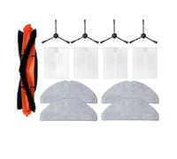Accesorios compatibles con Lubluelu L20 / Honiture V8 Pro/Airzeen V8 Pro Robot Reemplazo Cepillo lateral principal Filtro HEPA Almohadillas de fregona Repuestos(Set2)