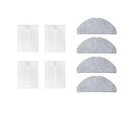 Accesorios compatibles con Lubluelu L20 / Honiture V8 Pro/Airzeen V8 Pro Robot Reemplazo Cepillo lateral principal Filtro HEPA Almohadillas de fregona Repuestos(Set17)