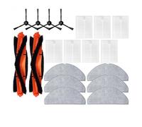 Accesorios compatibles con Lubluelu L20 / Honiture V8 Pro/Airzeen V8 Pro Robot Reemplazo Cepillo Lateral Principal Filtro HEPA Almohadillas de fregona Repuestos(Set4)