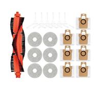 Accesorios compatibles con Xiaomi Mijia M30 Pro C107 Rodillo de Repuesto Cepillo Lateral Principal Filtro Hepa paño de fregona Bolsa de Polvo Piezas de Repuesto(Pink)