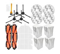 Accesorios compatibles con XMI Roidmi EVA Robot vaciador autolimpiante Aspirador SDJ06RM Cepillo lateral principal Filtro Hepa Bolsas for polvo Paño for fregona(Set1)