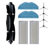 Accesorios compatibles para 360 S8 para botslab S8 Plus para ezviz RE4 RE5 Robot Cleaner - Juego de filtros de cepillo de rodillo y almohadillas para fregona