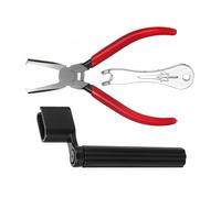 Accesorios completos para el cuidado de la guitarra con alicates de montaje de traste, extractor cómodo, juego de herramientas de guitarra con textura ABS