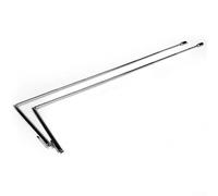 Accesorios de adivinación ajustable, detector de agua, varilla de posicionamiento de acero inoxidable para encontrar venas, agua, criptas o personas, 50 cm