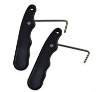 Accesorios de ajuste de encaje para patines de hockey, paquete de 2 unidades, diseño ligero para una fácil portabilidad (2 unidades, rojo)