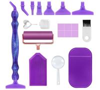 Accesorios de arte con diamantes,FineGood Diamond Art Kits Rotuladores ergonómicos con punta de rosca Roller