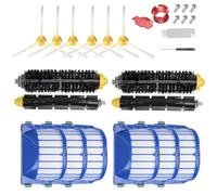 Accesorios de aspiradora compatibles con iRobot Roomba 675 670 665 690 692 694 671 677 650 655 614. Las piezas de repuesto incluyen 2 cepillos principales, 6 filtros HEPA, 6 cepillos laterales
