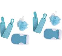Accesorios de baño 6 piezas Toalla de baño Manopla exfoliante corporal Exfoliante corporal Puff Baño Exfoliante corporal Ducha Esponja de lufa Guantes de ducha Manopla de fregado Spa Guantes exfoliant