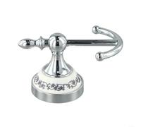 Accesorios de baño de aleación de zinc de doble gancho para organización de estilo moderno (B)