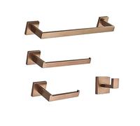Accesorios de baño de Oro Rosa Pulido, toallero de Acero Inoxidable, Soporte de Papel, Gancho para Anillo de Toalla, Accesorio de baño, Juegos de Accesorios de baño