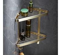 Accesorios de baño estante de baño toallero portarrollos de papel higiénico soporte para cepillo de baño toalla Ranger cepillado latón dorado baño hardware estante de baño B B B