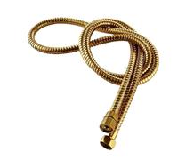 Accesorios de baño Manguera de ducha de acero inoxidable 304 de 1,5 m, manguera de ducha de mano flexible de repuesto, tubo de repuesto(Yellow)