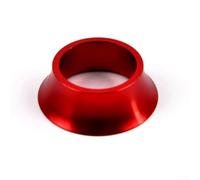 Accesorios de bicicleta Aleación de aluminio Espaciador de auriculares para tubos de dirección estándar 28 6mm (rojo)