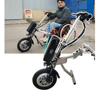 Accesorios de bicicleta de mano para silla de ruedas eléctrica con luz delantera + altavoz | 3 velocidades/rango de crucero - Extractor de silla de ruedas, modernización para movilidad