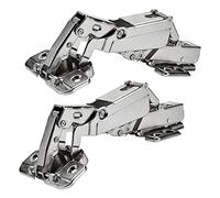 Accesorios de bisagra de gabinete suave de hardware de muebles, 2 pcs bisagras de 175 grados, bisagras de puerta de gabinete sin marco, bisagras de montaje ajustables hidráulicas ocultas, hardware de