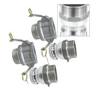 Accesorios de bloqueo de leva de aluminio, parte F+B, adaptador de manguera de montaje rápido NPT roscado para combustible de 3/4 pulgadas (1/2 pulgadas)