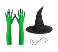 Accesorios de brujas - Juego decorativo de disfraces de Halloween, accesorios de rol de festival | Mascarada de cosplay para niñas en casa de reunión de reunión al aire libre, suministros de fiestas d