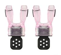 Accesorios de buceo de silicona Disfruta de tus aventuras con estas boquillas reguladoras moldeables en un dúo (rosa)
