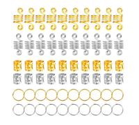 Accesorios de cabello de metal de estilo variado de 60 PC - Botones de cuentas de bobina de argumentos Decoraciones de trenza Decoraciones de extensi