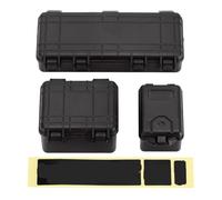 Accesorios de Caja de Almacenamiento de plástico 3pcs para 1 10 rastreadores de RC de 10 Escala Compatible con TRX 6 Modelo de recativación 90046(Black)