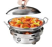 Accesorios de camping - Con olla Estufa portátil - Estufa flotante de licor para acampar - para mochileros Senderismo al aire libre Mochila Picnic Viajar Supervivencia Cocinar