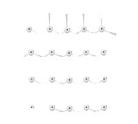 Accesorios de cepillo lateral, compatibles con Xiaomi, 1S, compatibles con Roborock, S5 S6 S5MAX S50 S60 S7 Max S8 Pro Ultra E4 E5 Q5 Pro Q8 Max T8 Robot Partes de aspirador(20pcs white)