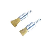 Accesorios de cepillos de alambre para taladro, Cepillos de copa rueda alambre for limpieza metales, latón/acero/inoxidable, 0,1-0,2 mm, 4-25(Cs Diameter25mm)