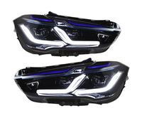 Accesorios de coche Compatible con el conjunto de faros delanteros BMW X1 F48 F49 2016 2017 2018 2019 2020 2021 Luces delanteras mejoradas Plug and Play(Original Xenon)