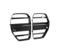 Accesorios de coche Compatible con rejilla de parachoques delantero de fibra de carbono seca BMW G80 M3 Serie 4 G82 G83 M4 2021+ Alerón automotriz estilo ST
