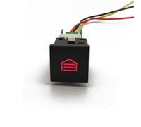 Accesorios de coche compatibles con VW Jetta Golf 6 MK6, luz LED roja, interruptor de botón de encendido y apagado. Interruptor Basculante Botonera Elevalunas(Garage)