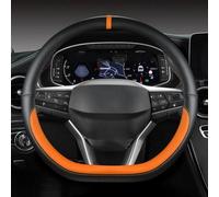 Accesorios De Coche En Forma D Cuero Microfibra Cubierta Embellecedora para Volante para Asiento para Arona FR 2017 2018 2019 2020 2021(Orange)