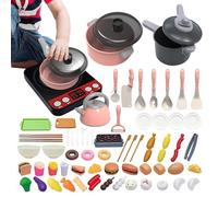 Accesorios de Cocina de Juguete para Niños 71 Piezas Ollas De Juego Para
