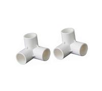 Accesorios de codo de PVC de 3 vías, accesorios de PVC de 90 grados, conectores de tubería, instalación sencilla para sistemas de tuberías versátiles, accesorios de fontanería