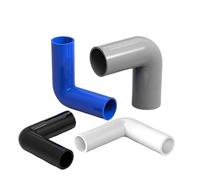 Accesorios De Conducto, Codo 90 Grados Extendido PVC for Riego Jardín Acuario, Diámetro Exterior Multicolor 20-32mm(Grey,O.D 20mm)