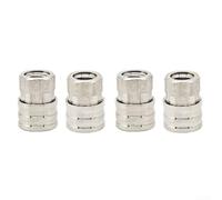 Accesorios de conexión rápida para lavadora a presión de 14 pulgadas, 5000 PSI, acero inoxidable, paquete de 4 compatibles con manguera, accesorios de varita y válvulas de bola (1)