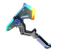 Accesorios de cosplay para adultos - Espada hacha transformadora ABS 43x4,2x12 cm | disfrazada con efecto de vibración y iluminación RGB con diseño de transformación, accesorio de juego de rol