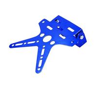 Accesorios De Cubierta De Placa De Matrícula Ajustada Aluminio Soporte De Montaje De Soporte De Placa De Matrícula De Motocicleta Aleación Universal Soportes de matrículas para Moto(Blue)