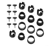 Accesorios de cubierta para agujero de poste de paraguas con tornillos de acero inoxidable, cubiertas de ojales de plástico HDPE para base de sombrilla de 38 mm y 48 mm, kit de herramientas para toldo