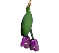 Accesorios de cuero de flores hechos a mano Anillo de decoración de flores Accesorios colgantes para uso versátil Soporte de lujo, フリーサイズ