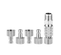 Accesorios de desconexión rápida para aerógrafos, kit de adaptador de desconexión de acoplamiento hembra y macho de 1/8 pulgadas, piezas de montaje macho, suministros de pintura para modelos