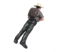 Accesorios de diseño ferroviario, figuras de agricultor y pastor, material de PVC para modelo temático de granja, tren, escenario, diorama y uso en miniatura (ZQ373)