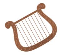 Accesorios de disfraz de arpa simulada con diseño realista, perfecto para fiestas temáticas, obras escolares, reuniones familiares, accesorio ligero de arpa de juego de rol