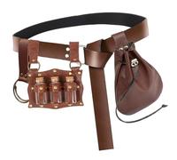 Accesorios de disfraz de vikingos renacentistas, cinturón de poliuretano medieval, botellas de corcho, Halloween, renacimientos, cosplay, accesorios de vikingos