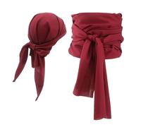 Accesorios de disfraz pirata - Traje completo de pirata con diadema suave | Accesorios para sombrero y bufanda pirata, diadema pirata realista y suave para fiestas de disfraces, cosplay