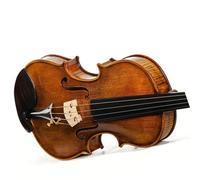Accesorios de ébano de Arce de Llama Fina de Abeto Premium para Jugadores Traje de violín para Principiantes(Size:3/4)